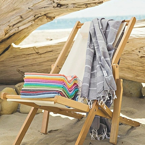 ⬇️$40 100% Cotton Turkish Towel, Scarf,Sarong Grey - Picture 5 of 6